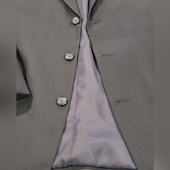 42L Men's Dario Di Napoli Blazer Black 3 Button Italian Wool Sport Coat - Picture 2 of 9